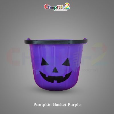 Pumpkin Basket Purple – Halloween Candy Bucket for Trick or Treat