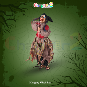 Hanging Witch Decoration – Halloween Witch Doll (11.5", 13", 19") | Multiple Colors Available