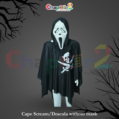 Scream / Dracula Cape Costume Without Mask – Halloween Horror Dress for Kids & Adult