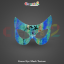 Textured Eye Mask for Parties & Events - green