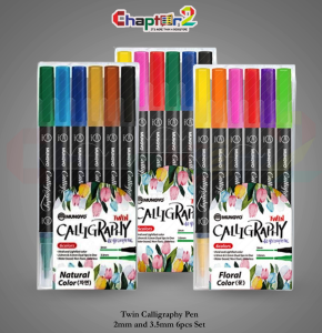 Mungyo Twin Calligraphy Pen Set – Dual Tip Brush Markers for Hand Lettering & Creative Art