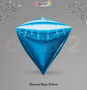 Blue Diamond Shape Foil Balloon – Luxury Party Decoration
