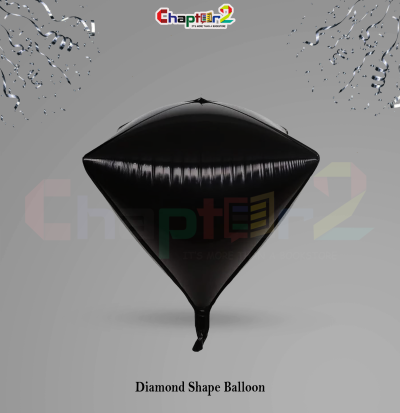 Black Diamond Shape Foil Balloon – Luxury Party Decoration