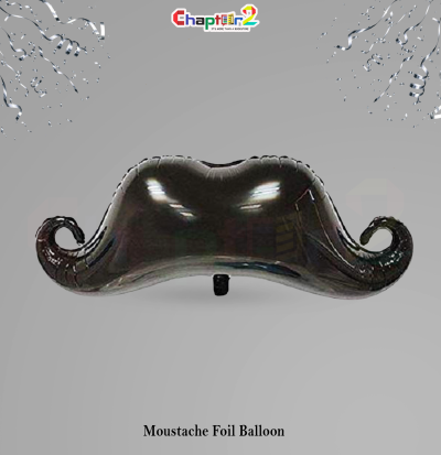 Black Moustache Foil Balloon – Fun Party Photo Prop Decoration
