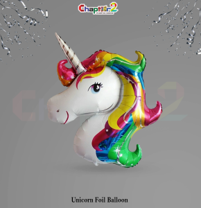 Unicorn Foil Balloon – Rainbow Unicorn Party Decoration Balloon