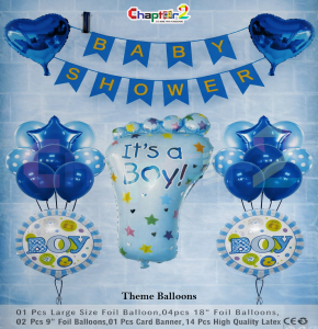 Baby Shower Balloon Decoration Set – It’s a Boy Theme (Blue)