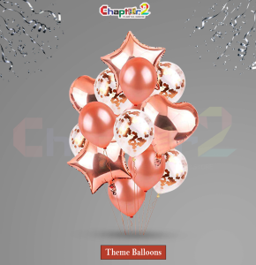 Rose Gold Star Theme Balloon Set – Elegant Party Decoration