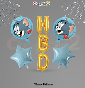 Tom Cartoon Birthday Balloon Set – Tom & Jerry Theme Party Decoration