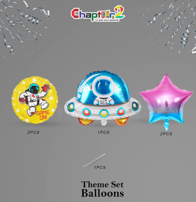 Astronaut UFO Theme Foil Balloon Set – Space Party Decoration for Kids 2 5400721b
