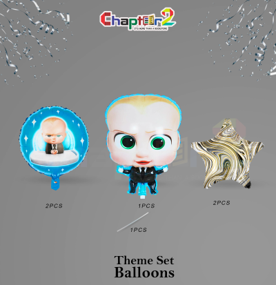 Baby Boss Theme Foil Balloon Set – Kids Birthday Party Balloon Decoration 2 5400761b