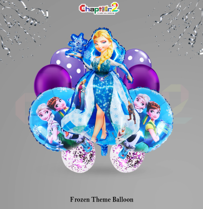 Frozen Theme Balloon Set – Elsa Princess Birthday Party Decoration