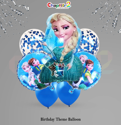 Frozen Elsa Birthday Theme Balloon Set – Princess Party Decoration