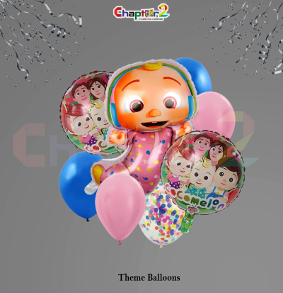 Cocomelon Theme Balloon Set – Kids Birthday Party Decoration Combo