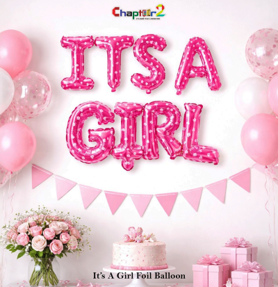 It’s a Girl Pink Foil Balloon – Baby Shower & Newborn Decoration