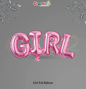 Girl Foil Balloon – Pink Letter Balloon Party Decoration