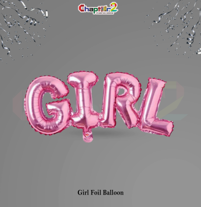 Girl Foil Balloon – Pink Letter Balloon Party Decoration