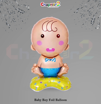 Cute Baby Boy Foil Balloon – Baby Shower & Newborn Decoration