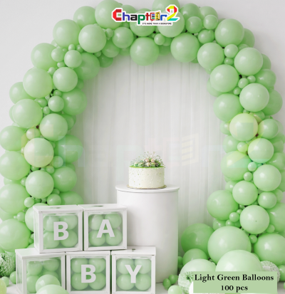 Light Green Balloon Decoration Set (100 Pcs)