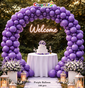 Purple Balloon Decoration Set (100 Pcs) for Party, Event & Celebration Décor ( 9 Inch )