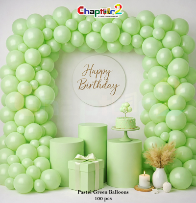 Pastel Green Balloon Decoration Set (100 Pcs)