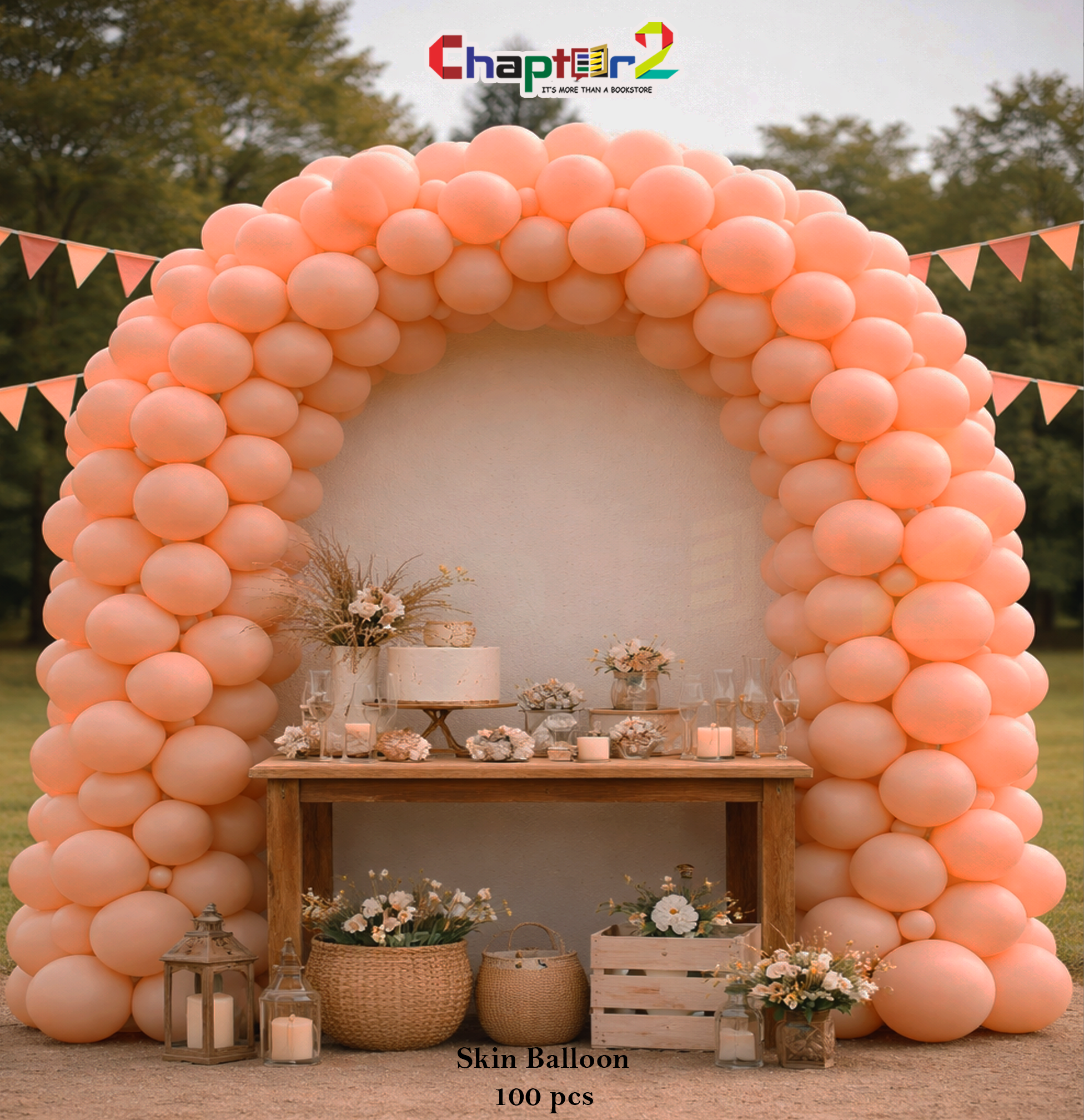 5401005b Skin Balloon Decoration Set (100 Pcs)