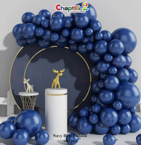 Navy Blue Balloon Decoration Set (100 Pcs) for Party, Birthday & Event Décor ( 9 Inch )