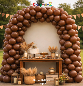 Brown Balloon Decoration Set (100 Pcs) for Party, Birthday & Event Décor ( 9 Inch )