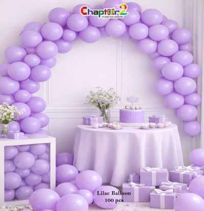 Lilac Balloon Decoration Set (100 Pcs)