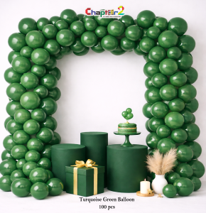 Turquoise Green Latex Balloons (100 Pcs) – Premium Party & Event Decoration (12 Inch)