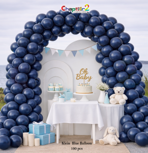 Klein Blue Latex Balloons (100 Pcs) – Premium Event & Baby Shower Decoration (12 Inch)