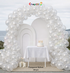 Transparent Balloon Pack – 100 Pieces Party Decoration Balloons (12 Inch)