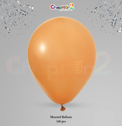 Mustard Balloon Pack – 100 Pieces Party Decoration Balloons (12 Inch) 2 5401082a