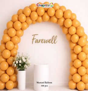 Mustard Balloon Pack – 100 Pieces Party Decoration Balloons (12 Inch)