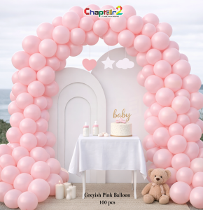 Greyish Pink Balloon Pack – 100 Pieces Party Decoration Balloons (12 Inch)