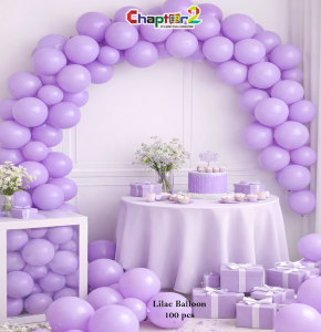 Macaron Pink Purple Latex Balloons (100 Pcs) – Soft Matte Pastel Party Decoration ( 12 Inch )