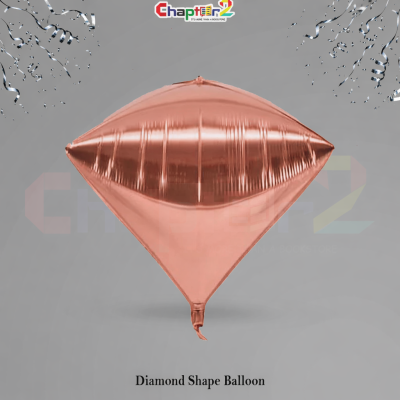 Rose Gold Diamond Shape Foil Balloon – Luxury Party Decoration