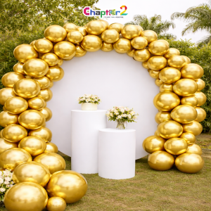 50-Piece Metallic Gold Balloon Set | Premium Party & Event Decoration (10 Inch)