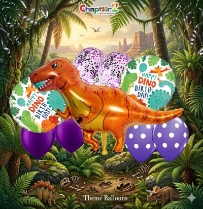 Dinosaur Theme Foil Balloon Set
