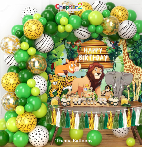 Jungle Safari Theme Balloon Decoration Set for Kids Birthday Party