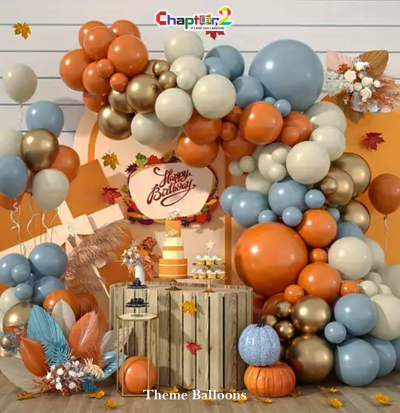 Autumn Boho Balloon Arch Decoration Set for Birthday & Event Styling