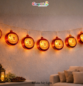 Ramadan Fairy Lights – Lantern & Crescent Round LED Lights (72 Inch)