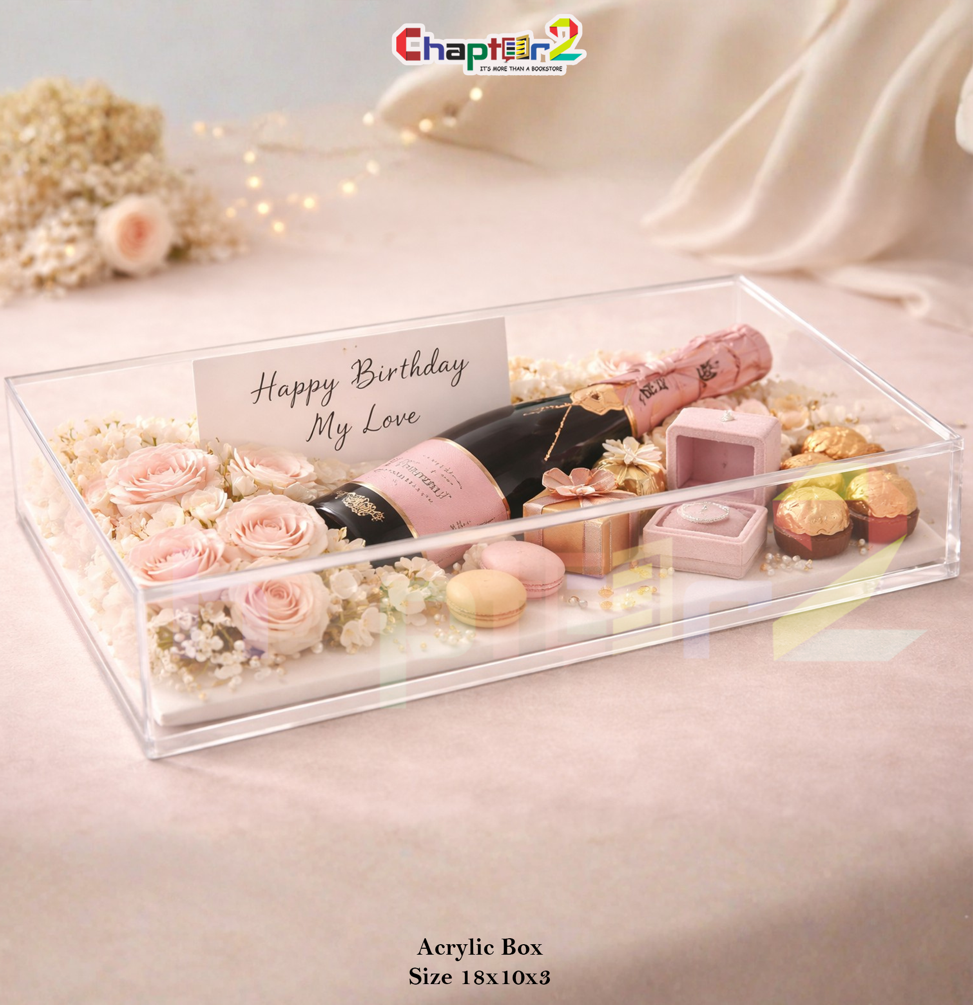 18x10x3a Acrylic Gift Box