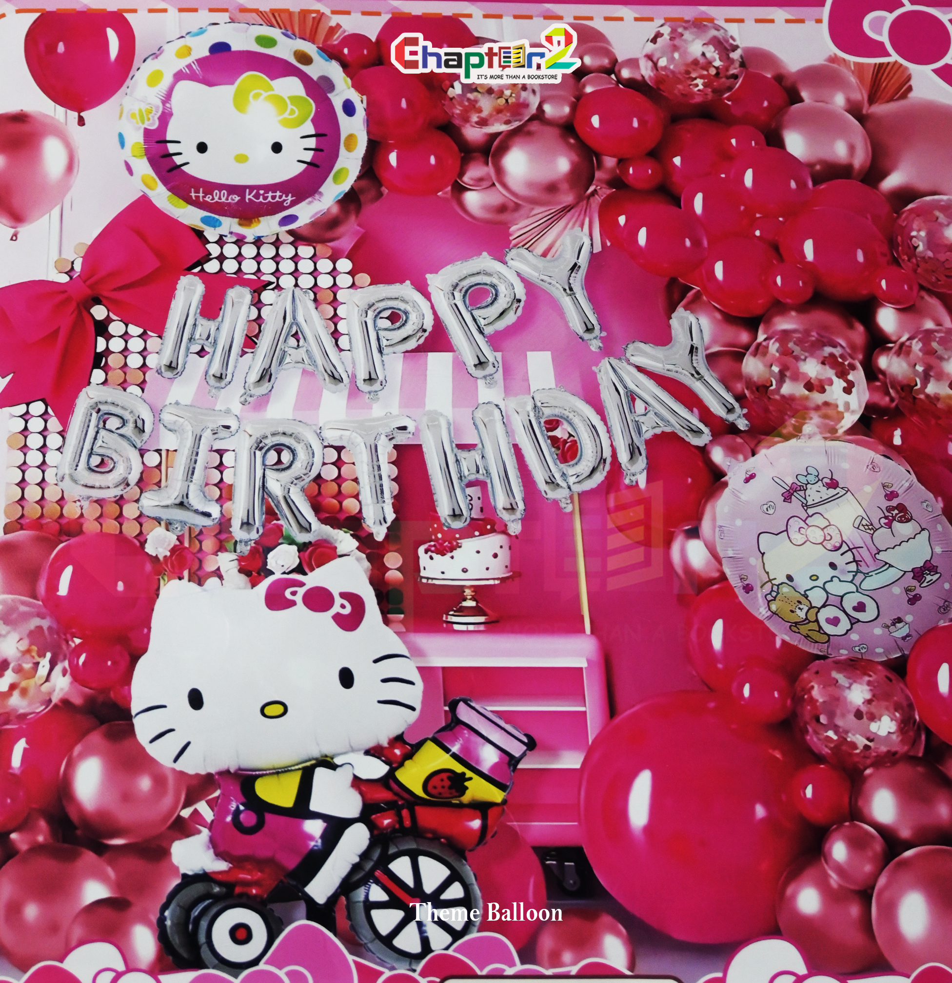 1A Hello Kitty Red Birthday Decoration Set