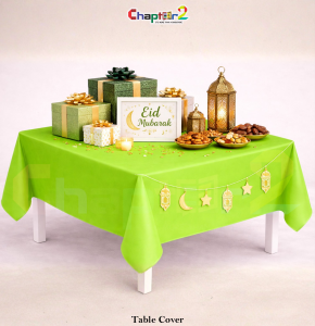Green Plastic Table Cover 54x72 Inches – Disposable Party Table Cloth for Birthday & Events