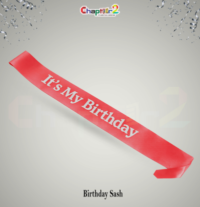 It's My Birthday Satin Sash Red (32 Inch) – Birthday Party Celebration Sash 2 5202239 7