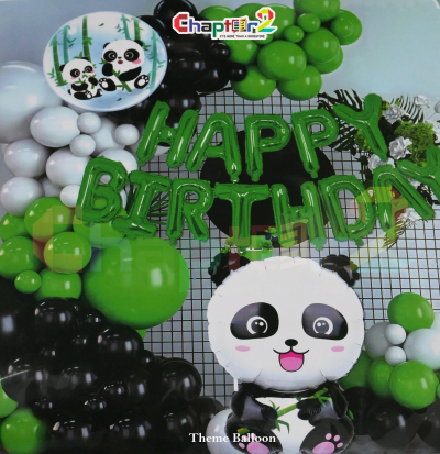 Panda Birthday Balloon Decoration Set