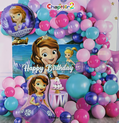 Princess Sofia Birthday Balloon Decoration Set