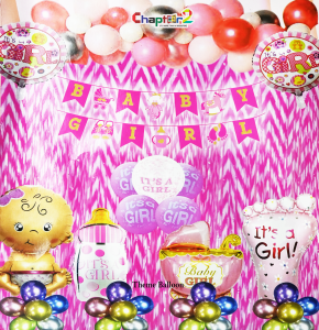 Baby Girl Baby Shower Decoration Set – It’s a Girl Balloon Party Kit