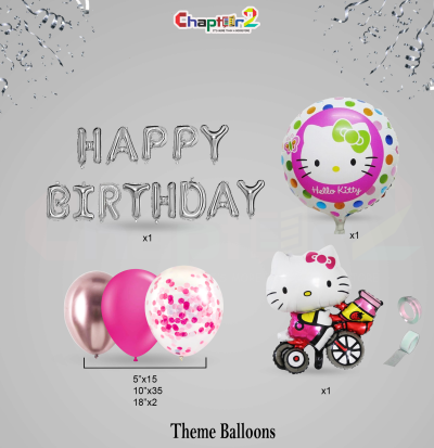 Hello Kitty Red Birthday Decoration Set – Cute Kitty Theme Balloon Party Kit for Girls 2 5401566b