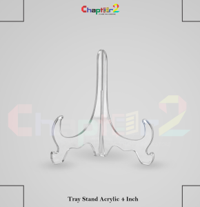 Acrylic Tray Stand 4 Inch | Transparent Mini Display Stand for Plates, Frames & Decor Pakistan